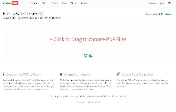 PDF to Word在线转换工具