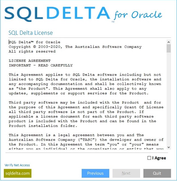 SQL Delta for Oracle