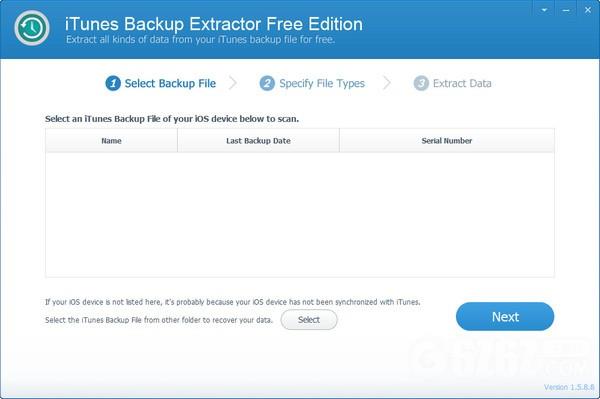 iTunes Backup Extractor Free Edition
