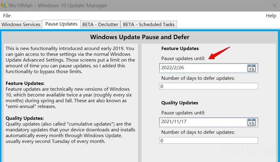 Windows10 Update Manager