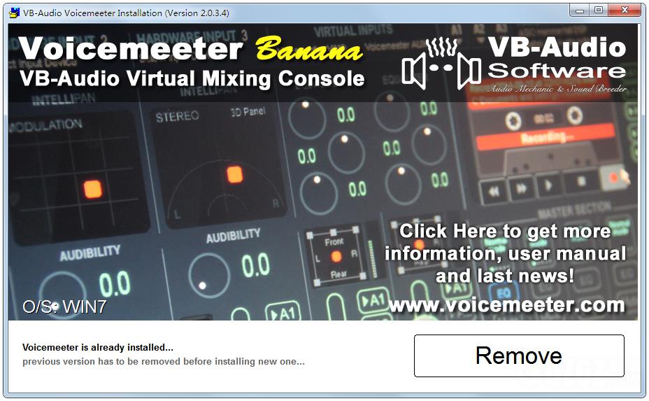 Voicemeeter Banana(虚拟音频调音台)